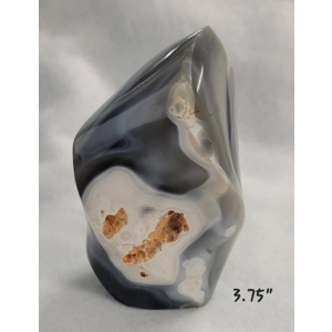 Orca Agate Flame Druzy