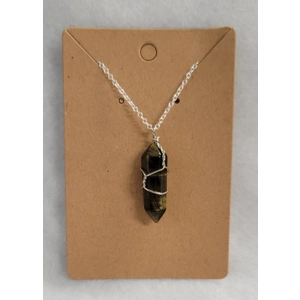 Tiger's Eye Wire Wrap Necklace