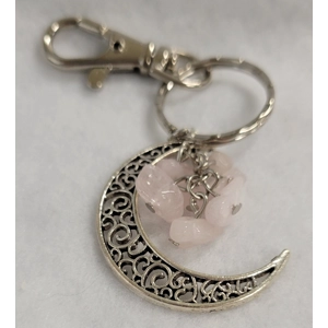 Crystal Moon Keychain