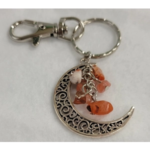 Crystal Moon Keychain