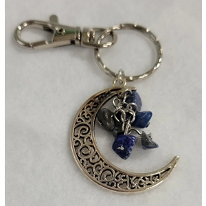 Crystal Moon Keychain