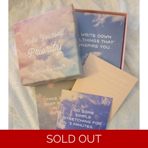 Positive Affirmation Card Set: Make Yourself a Priority