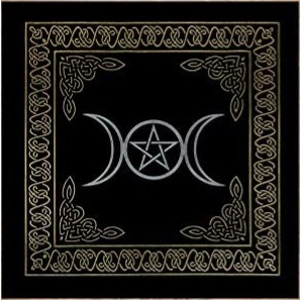 Triple Moon Goddess Altar Cloth