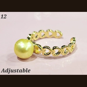 Sterling silver pearl rings