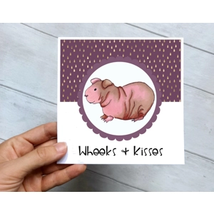 Guinea Pig Card, Skinny Pig Birthday Card
