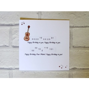 Ukulele Card, Ukulele Designs, Ukulele, Ukulele Birthday Card, Birthday Ukulele, Ukulele Birthday Wi