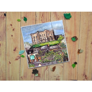 Durham Card, Durham Castle Card, Durham Castle, Durham City, County Durham Greeting Card