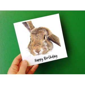 Rabbit Card, Rabbit Greeting Card, Rabbit Lover Greeting Card