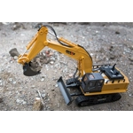 1510 HUINA 1/16 SCALE RC EXCAVATOR 2.4G 11CH W/DIE CAST BUCKET