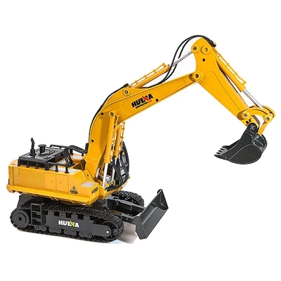 1510 HUINA 1/16 SCALE RC EXCAVATOR 2.4G 11CH W/DIE CAST BUCKET