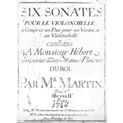 Martin Six Sonates