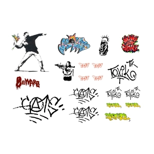 N Graffiti Decals