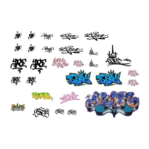 N Graffiti Decals