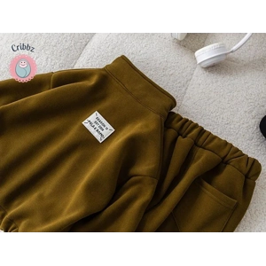 Winter Kids Thicken Overcoat and Pants Set