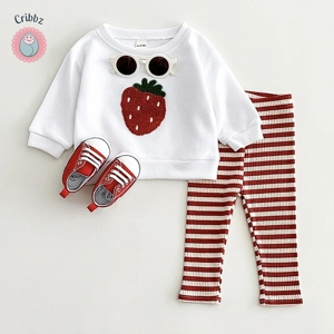 Cute Plush Fruit Pattern Baby Clothing Set