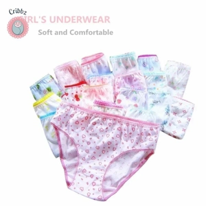 Girls Cotton Cartoon Panties 1-3 Years