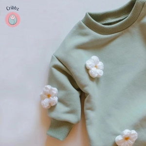 Cloud Sweatshirt Romper for Babies