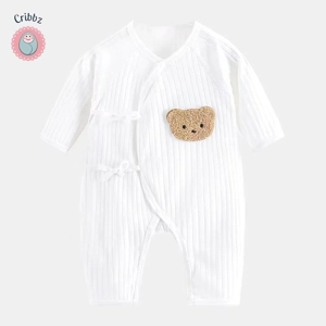 Soft Cotton Cartoon Bear Baby Romper