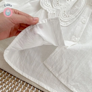 Sweet Lace Collar Blouse for Baby Girls