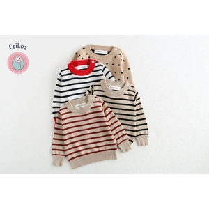 Classic Stripe Knitted Baby Sweatshirt