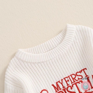 Newborn Christmas Sweater Romper Outfit