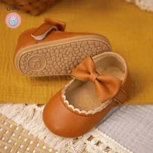 Baby Girl Bow Crib Shoes