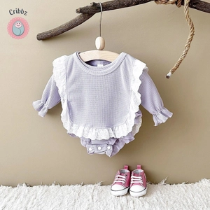 Cribbz Toddler Girl Romper Set