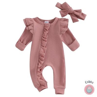 Baby Girl Autumn Jumpsuit Romper title=