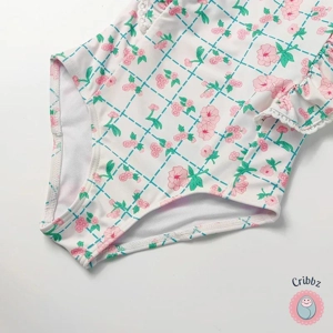 MILANCEL Kids Floral Ruffle Swimsuit