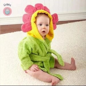 Cute Cotton Infant Bathrobe for Babies