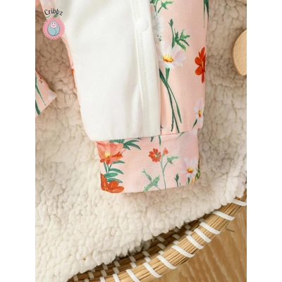 Baby Girls Cartoon Deer Jumpsuit Set title=