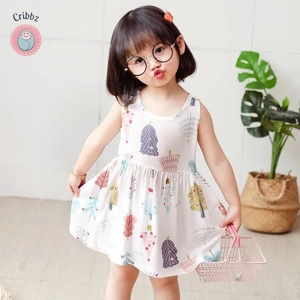 Cribbz Summer Princess A-Line Cotton Dress