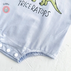 Summer Dinosaur Print Baby Bodysuit