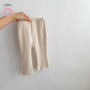 Baby Girls Solid Flare Trousers