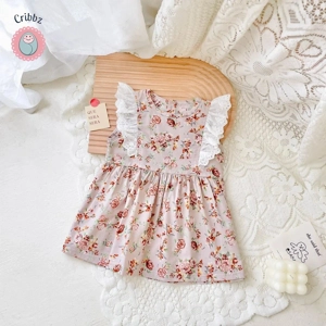 Summer Lace Flower Dress for Baby Girls