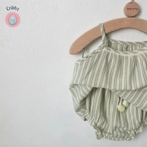 Baby Girls Striped Camisole Bloomers Set