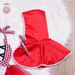 Newborn Baby Girls Red Riding Hood Dress