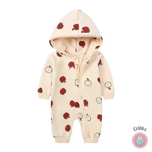 Newborn Bear Hoodie Jumpsuit Outfit