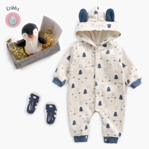 Winter Baby Boys Animal Jumpsuit Romper