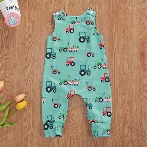 Cotton Baby Romper Sleeveless Jumpsuit