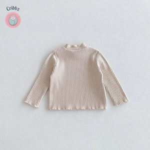 Cute Autumn Knit Undershirt for Kids