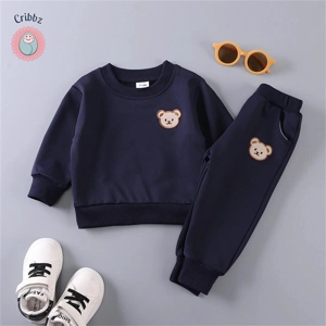 Childrens Bear Head Long Sleeve Set