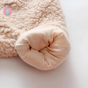 Winter Lamb Hair Bear Baby Jumpsuit