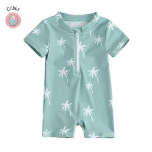 Baby Dinosaur Coconut Tree Swimsuit