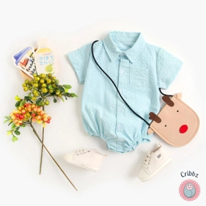 Baby Boys Cotton Plaid Bodysuits