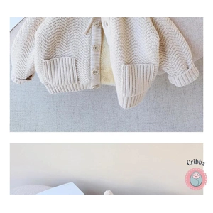 **Kids Winter Fur-Lined Knit Cardigans**
