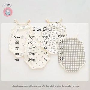 Summer Cotton Baby Bodysuit for Girls