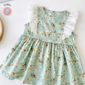 Summer Lace Flower Dress for Baby Girls