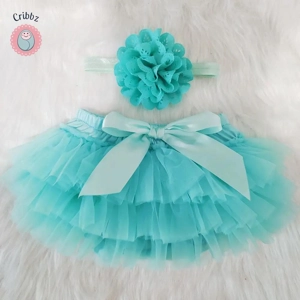 Baby Cotton Ruffle Bloomer Set