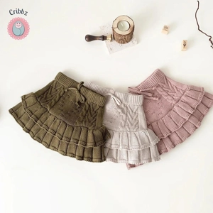 Winter Knitting Skirt for Girls